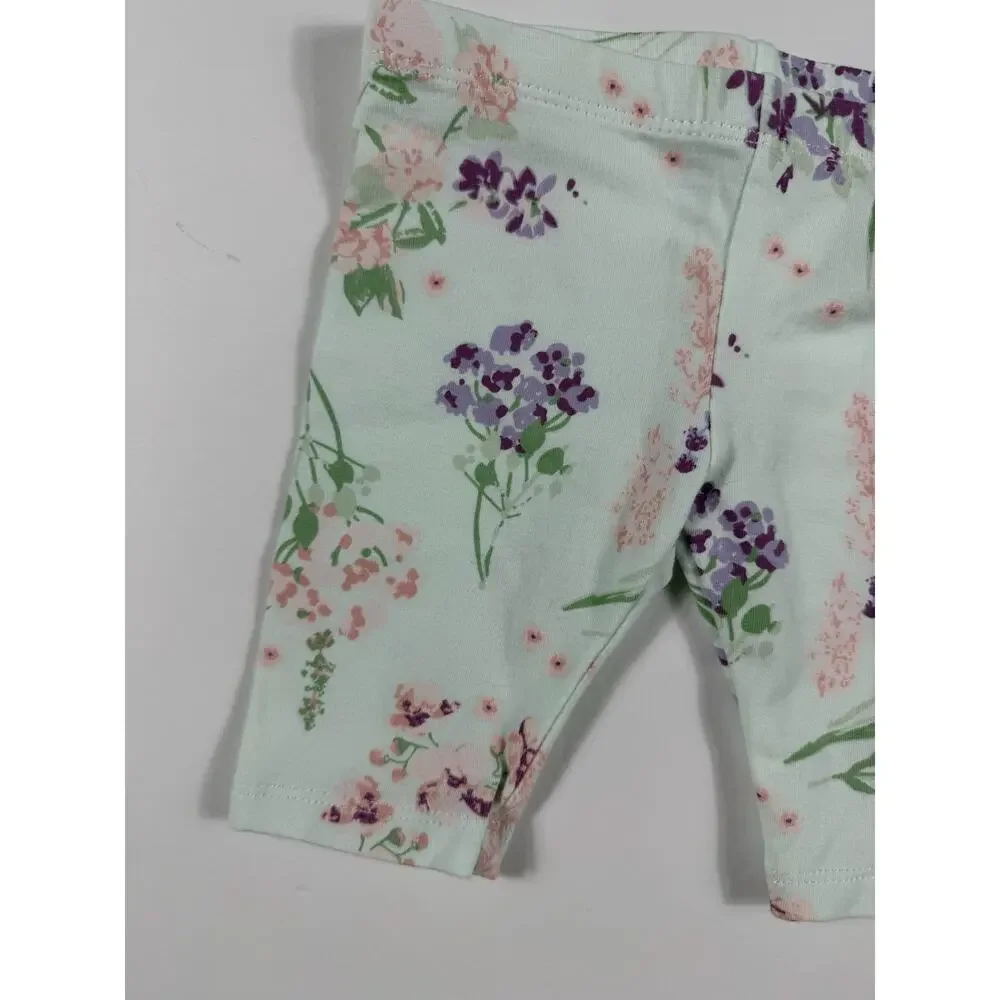 Starting Out Bunny Floral Tunic & Floral Bike Shorts Set Size 9 Months
